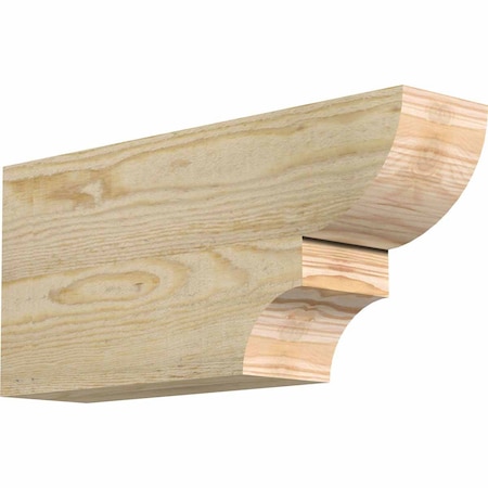 Ekena Millwork Ridgewood Rough Sawn Rafter Tail, Douglas Fir, 4"W x 8"H x 18"L RFT04X08X18RID00RDF